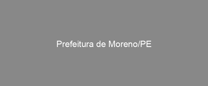 Provas Anteriores Prefeitura de Moreno/PE